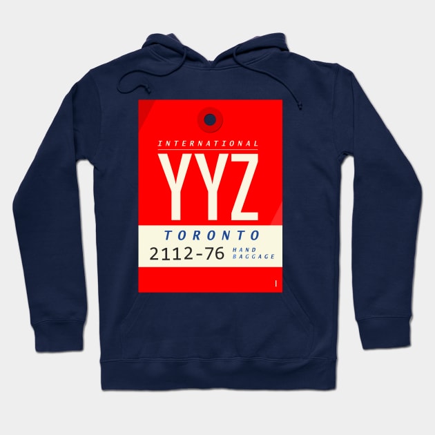 Vintage YYZ Baggage Tag Hoodie by CraigJ